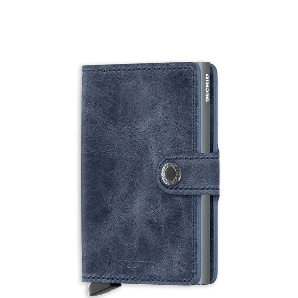 SECRID - Porte cartes Miniwallet Vintage - Blue BAGADIE PARIS