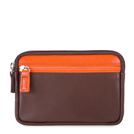 MYWALIT - Porte-monnaie double zip - Cacao BAGADIE PARIS