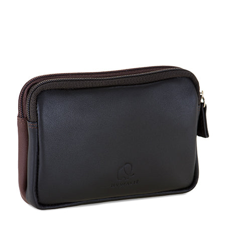 MYWALIT - Porte-monnaie double zip - Cacao BAGADIE PARIS