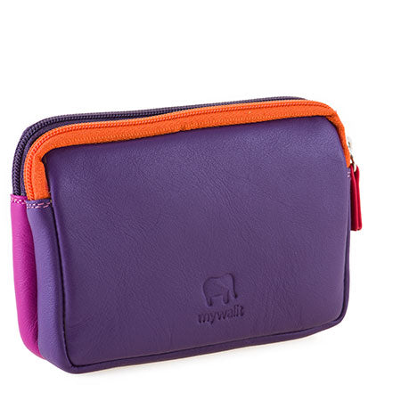 MYWALIT - Porte-monnaie double zip - Sangria-Multi BAGADIE PARIS