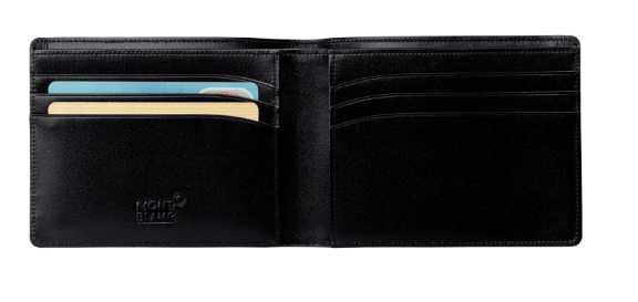 MONTBLANC Portefeuille 6cc Meisterstück - Noir BAGADIE PARIS