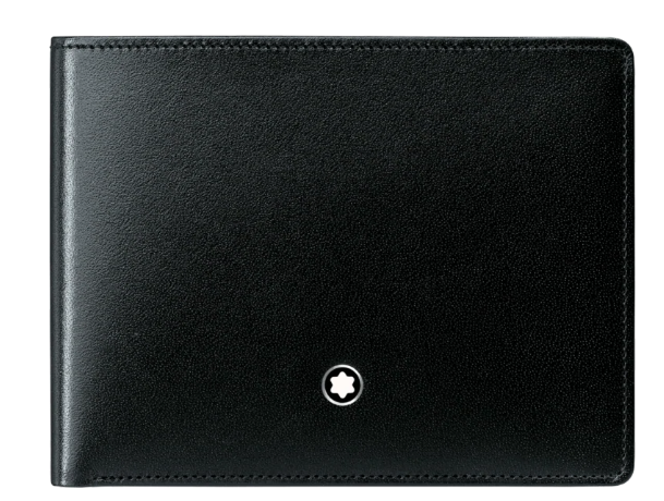 MONTBLANC Portefeuille 6cc Meisterstück - Noir BAGADIE PARIS