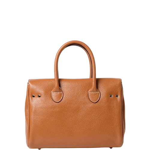 Sac porté main en cuir chatain gamme "Pyla Buni"
