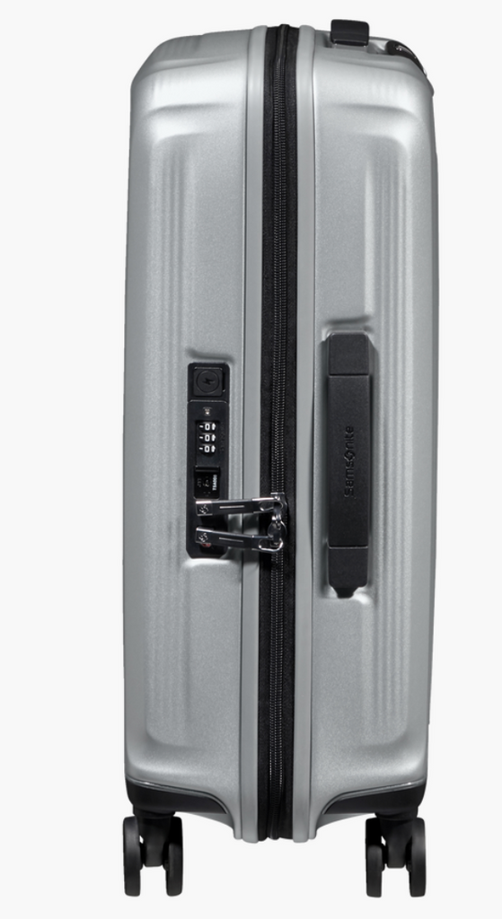 SAMSONITE - valise cabine extensible 55cm - Nuon - silver BAGADIE PARIS