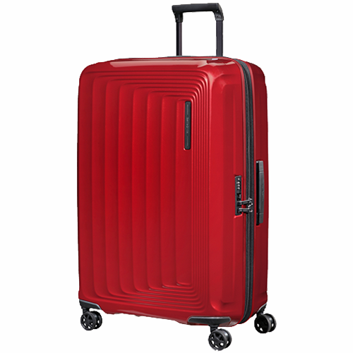 SAMSONITE - valise cabine extensible 75cm - Nuon - metal red BAGADIE PARIS