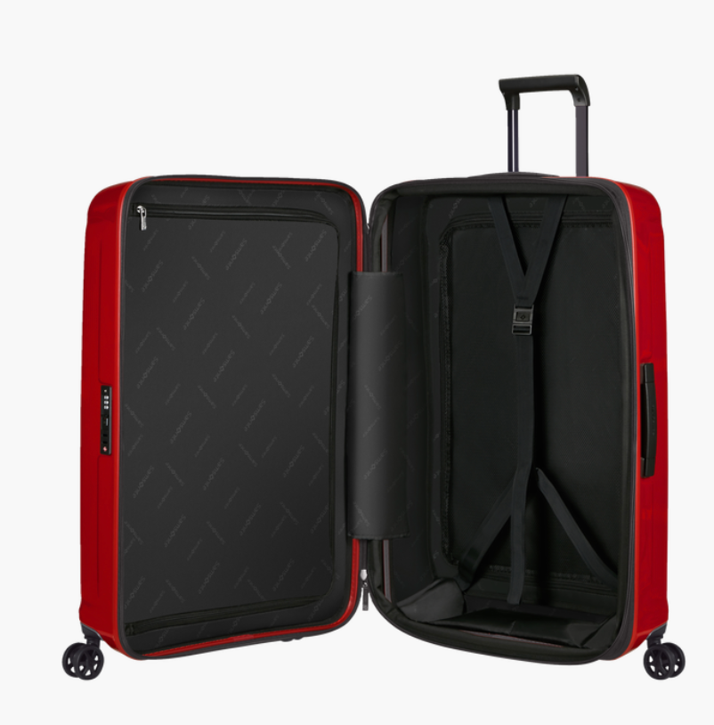 SAMSONITE - valise cabine extensible 75cm - Nuon - metal red BAGADIE PARIS