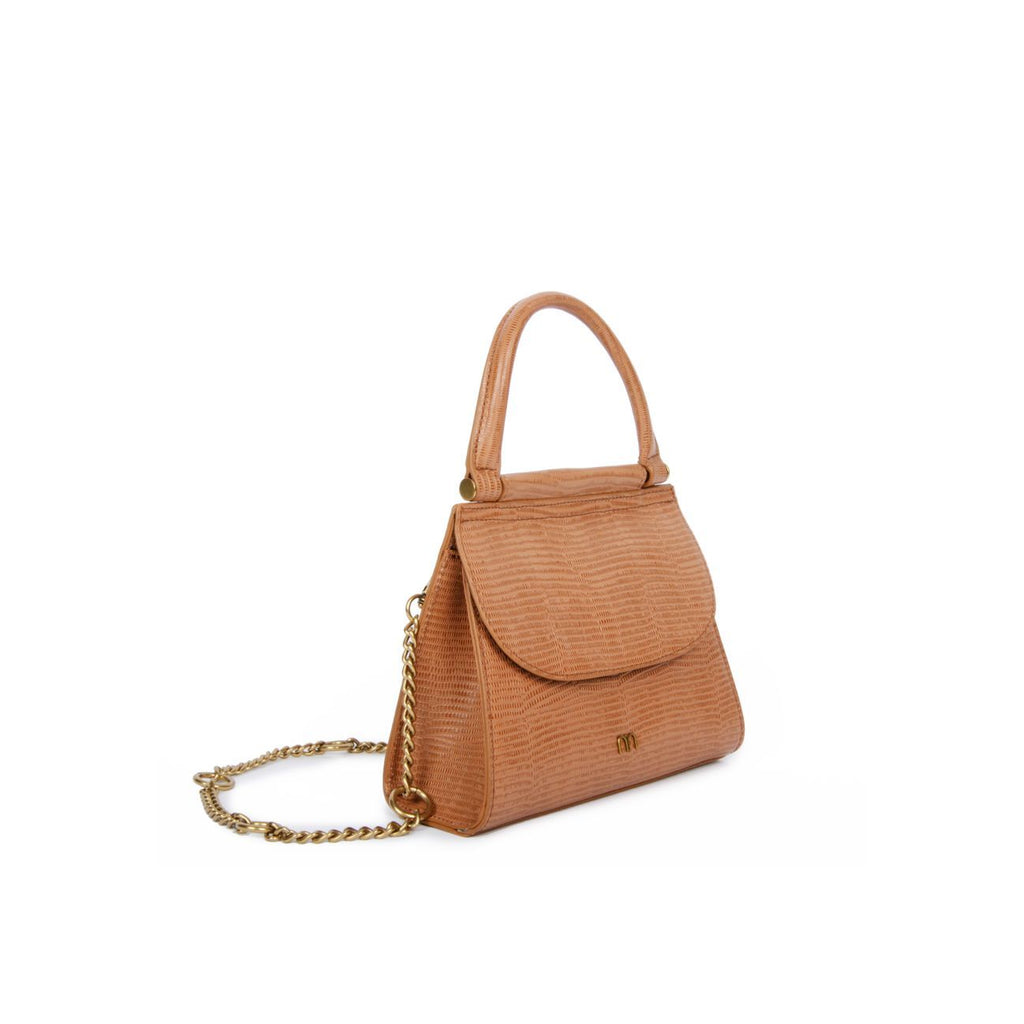 NAT & NIN - sac Dany - Lézard noisette BAGADIE PARIS