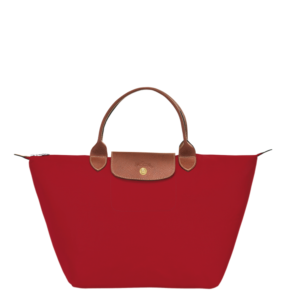 LONGCHAMP - Le pliage original - sac porté main M - Rouge BAGADIE PARIS