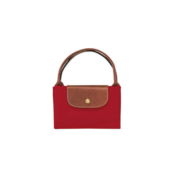 LONGCHAMP - Le pliage original - sac porté main M - Rouge BAGADIE PARIS