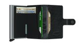 SECRID - Porte cartes Miniwallet Stitch - Magnolia Noir BAGADIE PARIS