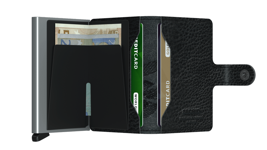 SECRID - Porte cartes Miniwallet Stitch - Magnolia Noir BAGADIE PARIS