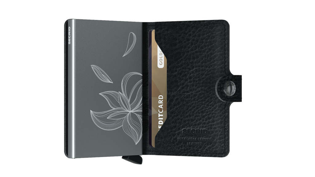 SECRID - Porte cartes Miniwallet Stitch - Magnolia Noir BAGADIE PARIS