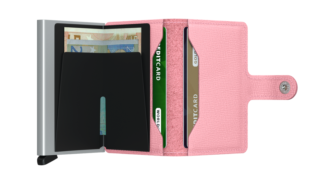 SECRID - Porte cartes Miniwallet Crisple - Rose BAGADIE PARIS