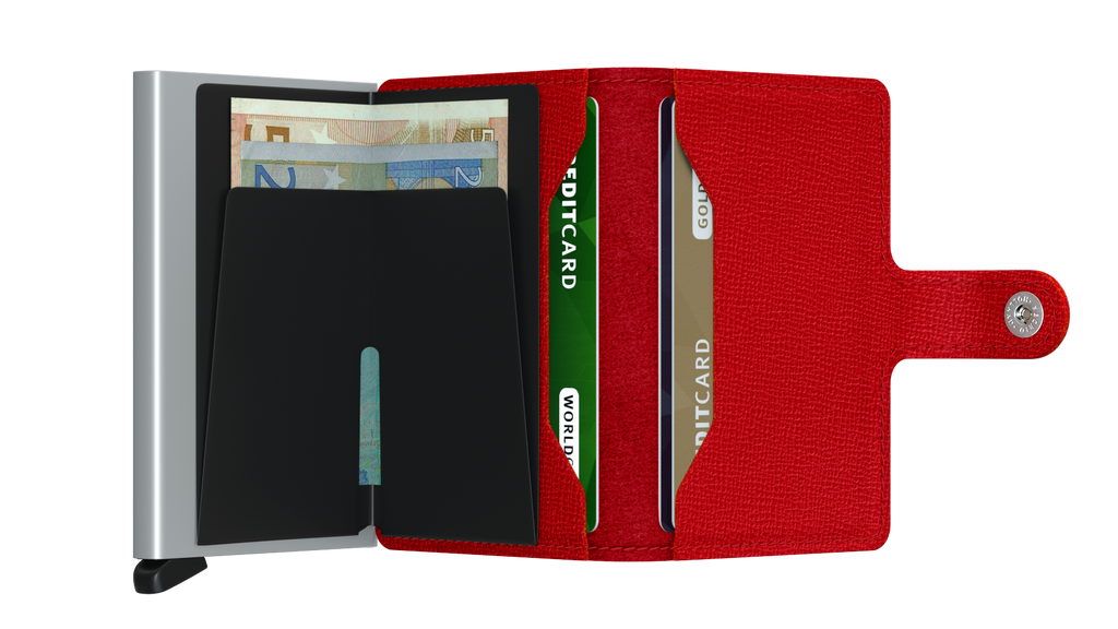 SECRID - Porte cartes Miniwallet Crisple - Rouge BAGADIE PARIS