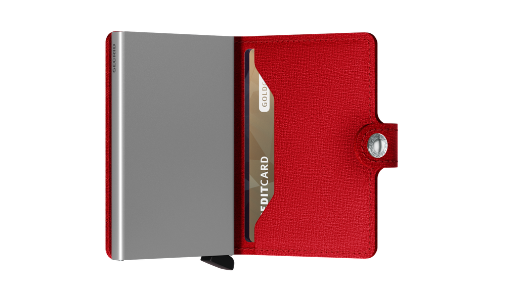 SECRID - Porte cartes Miniwallet Crisple - Rouge BAGADIE PARIS
