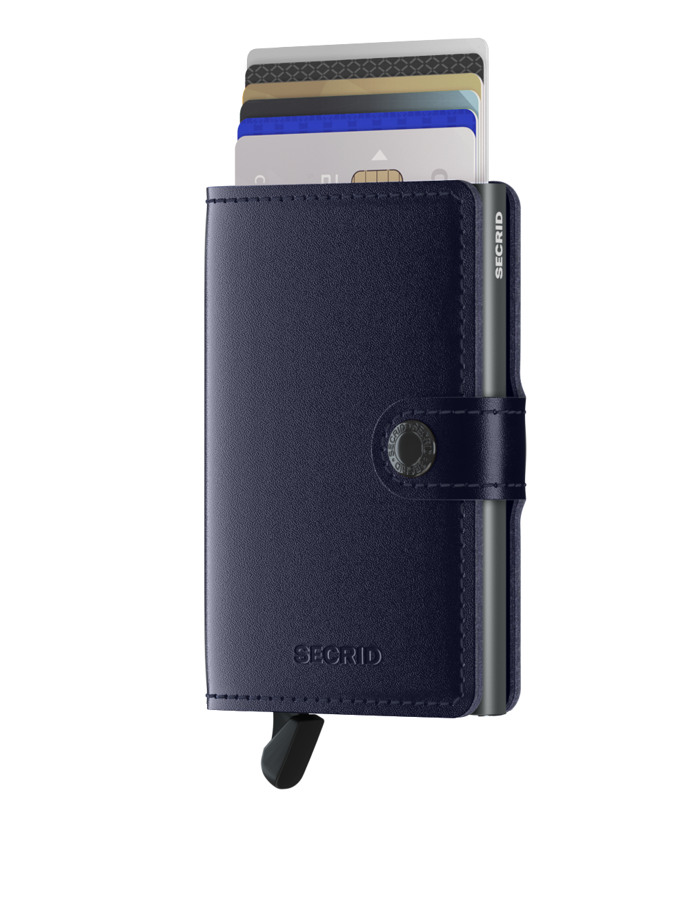 SECRID - Porte cartes Miniwallet Metallic - Bleu BAGADIE PARIS