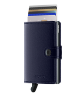 SECRID - Porte cartes Miniwallet Metallic - Bleu BAGADIE PARIS