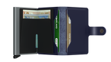 SECRID - Porte cartes Miniwallet Metallic - Bleu BAGADIE PARIS