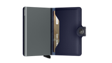SECRID - Porte cartes Miniwallet Metallic - Bleu BAGADIE PARIS