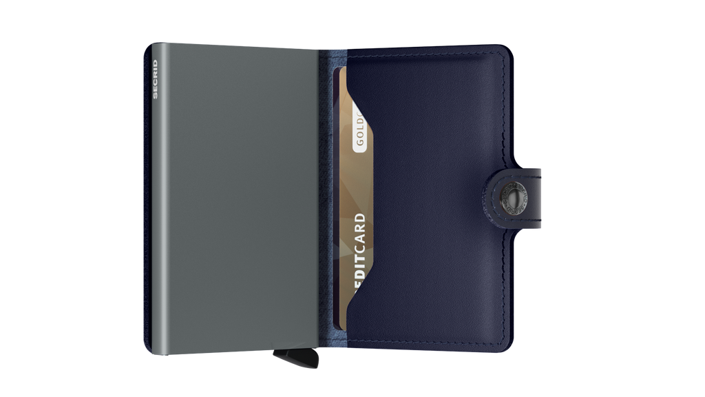 SECRID - Porte cartes Miniwallet Metallic - Bleu BAGADIE PARIS