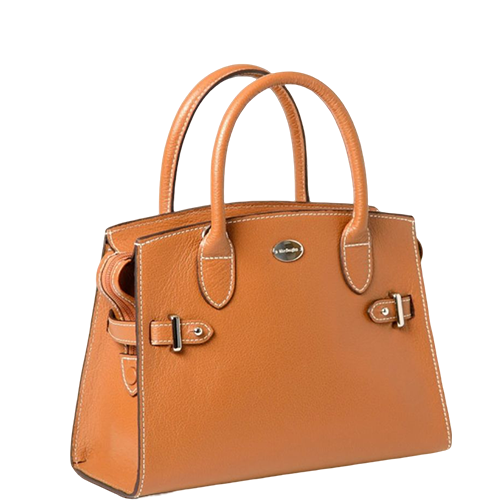 Sac porté main en cuir chatain gamme "Sunshine Buni"