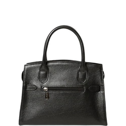 Sac porté main en cuir noir gamme "Sunshine Buni"