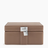 LE TANNEUR Petite boîte à bijoux en cuir - taupe BAGADIE PARIS
