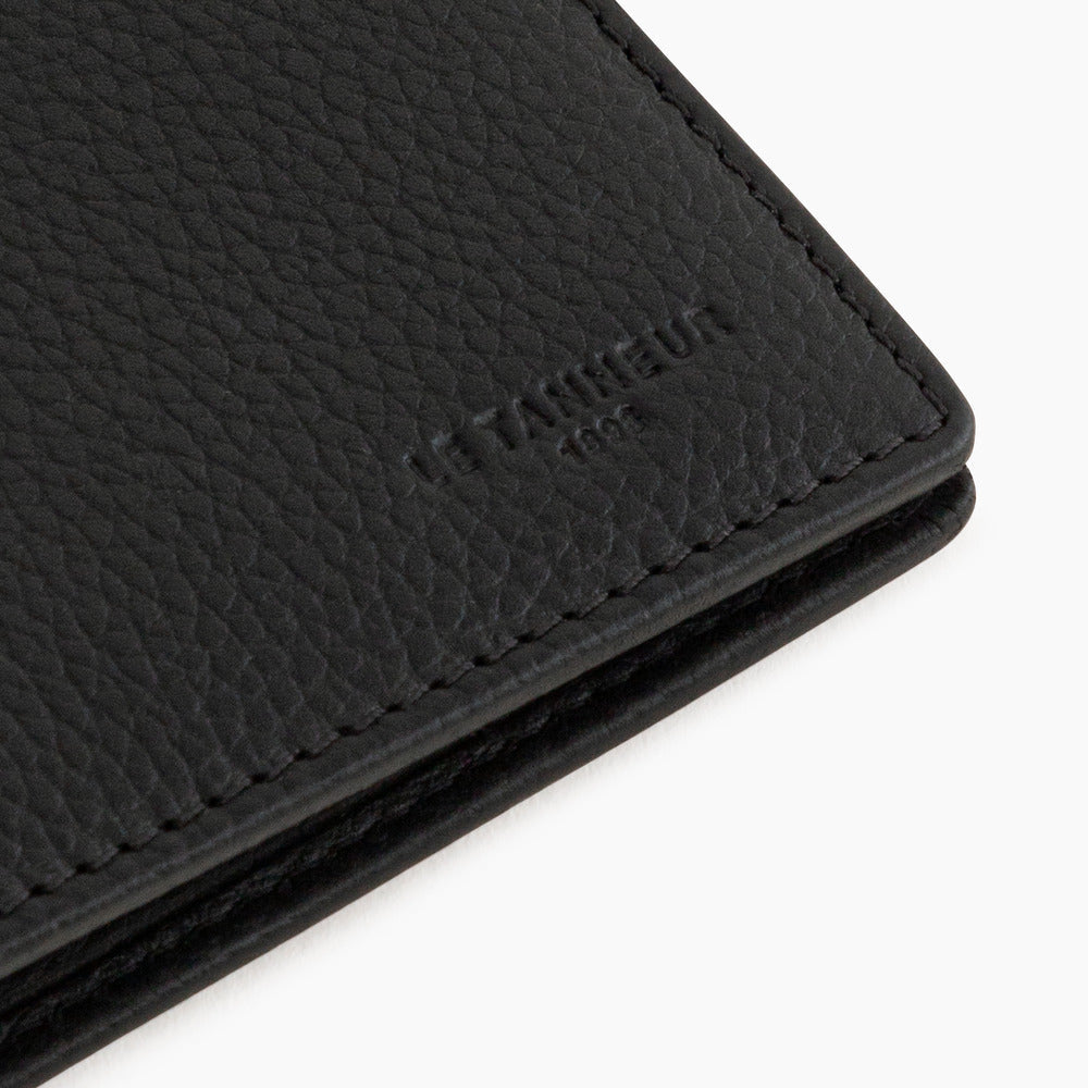 LE TANNEUR Porte cartes homme  Charles Noir