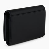 LE TANNEUR Portefeuille femme modèle Emilie en cuir grainé couleur noir