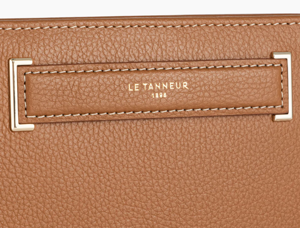 Portefeuille femme Le Tanneur en cuir grainé gamme Judith couleur marron tan