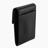 LE TANNEUR- Étui clés à rabat femme modèle Martin en cuir lisse noir