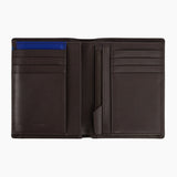 LE TANNEUR  - Portefeuille vertical homme zippé Marron