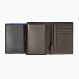 LE TANNEUR  - Portefeuille vertical homme zippé Marron
