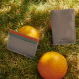 LE TANNEUR - Porte-cartes vertical - Martin - Gris Multicolore