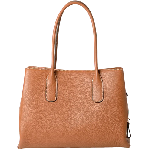 Cabas en cuir chatain gamme "Tuileries Romy"