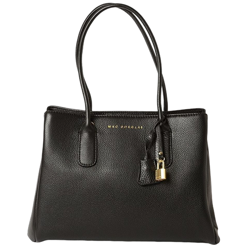 Cabas en cuir noir gamme "Tuileries Romy"