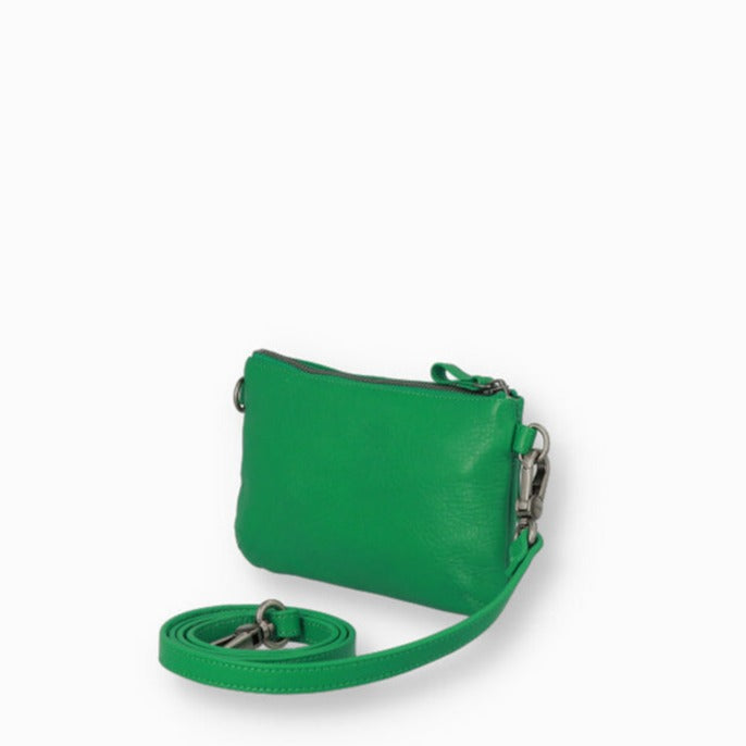 NAT & NIN - Petite pochette zippée bordeaux - VICKY 2 - Menthe