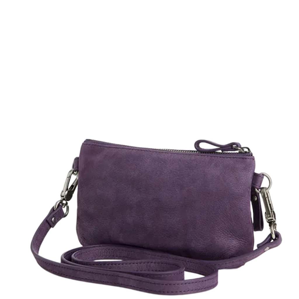 Pochette bandoulière Vicky 2 violet myrtille Nat & Nin 