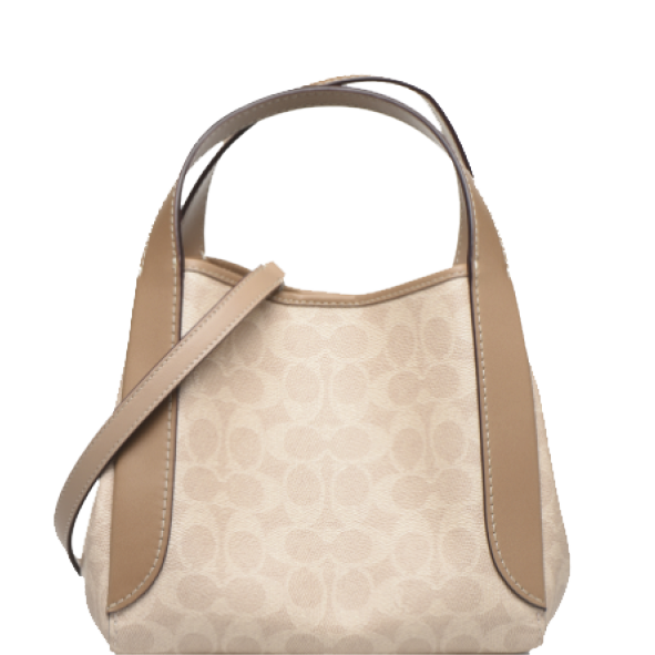 COACH Sac porté main Hadley toile exclusive - Taupe BAGADIE PARIS
