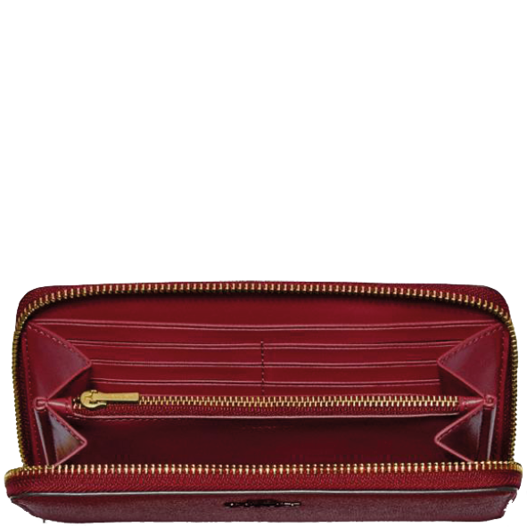 Petite maroquinerie COACH Portefeuille Rouge Fonce BAGADIE PARIS