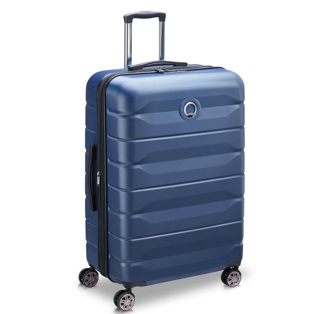 DELSEY - Valise soute 77cm extensible - Air Armour - Bleu nuit