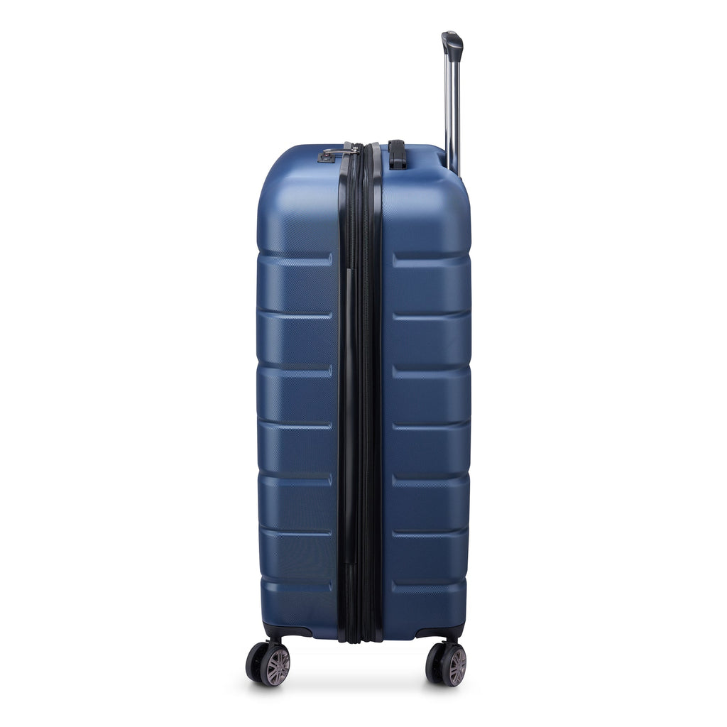 DELSEY - Valise soute 77cm extensible - Air Armour - Bleu nuit
