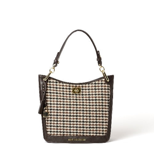 Sac porté épaule Mac Douglas tweed moka