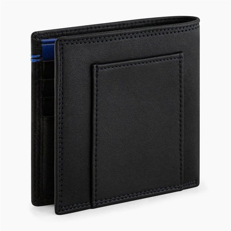LE TANNEUR - Porte cartes horizontal homme poche billets en cuir lisse noir