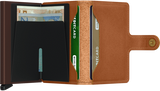SECRID - Porte cartes cuir Miniwallet Cognac BAGADIE PARIS