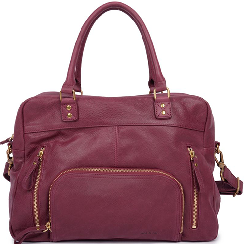 NAT & NIN - Sac à main - Macy - Amarante BAGADIE PARIS