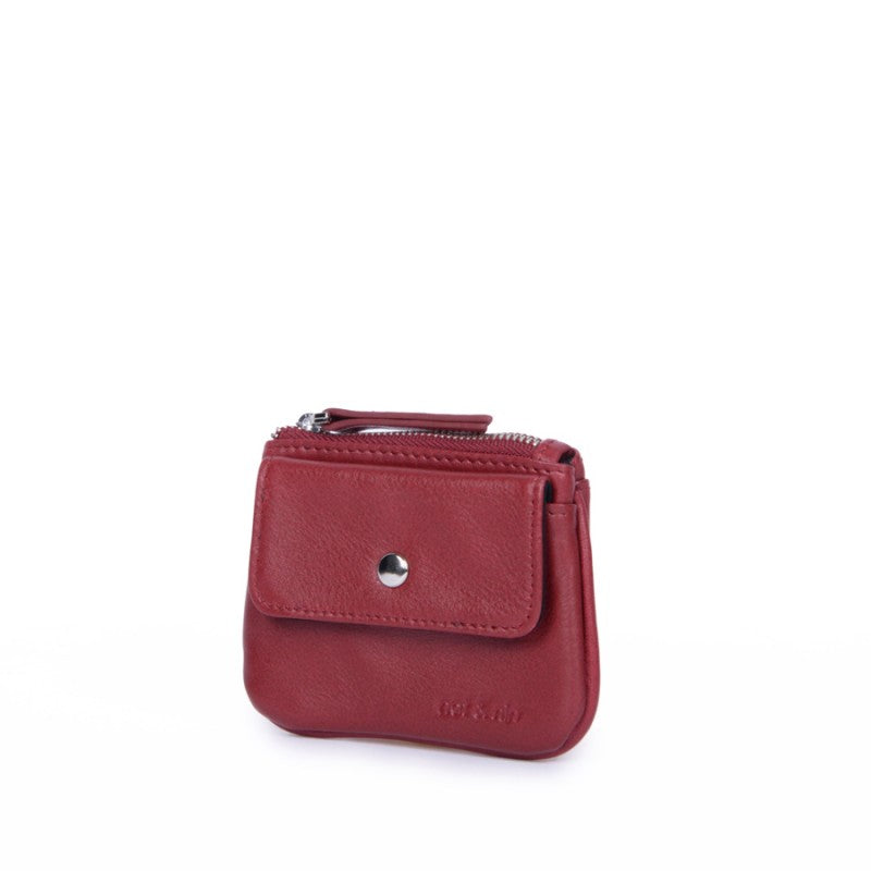 NAT & NIN - Porte-monnaie - Tommy - Cerise BAGADIE PARIS