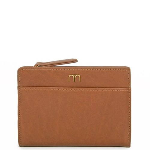 NAT & NIN - Portefeuille compact - Isis - caramel BAGADIE PARIS