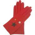 VINCENT PRADIER Gants tactiles avec étoiles - Rouge BAGADIE PARIS