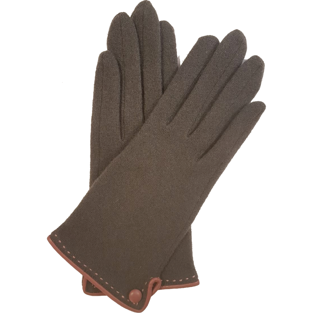 VINCENT PRADIER Gants tactiles étoilés - Marron – BAGADIE PARIS